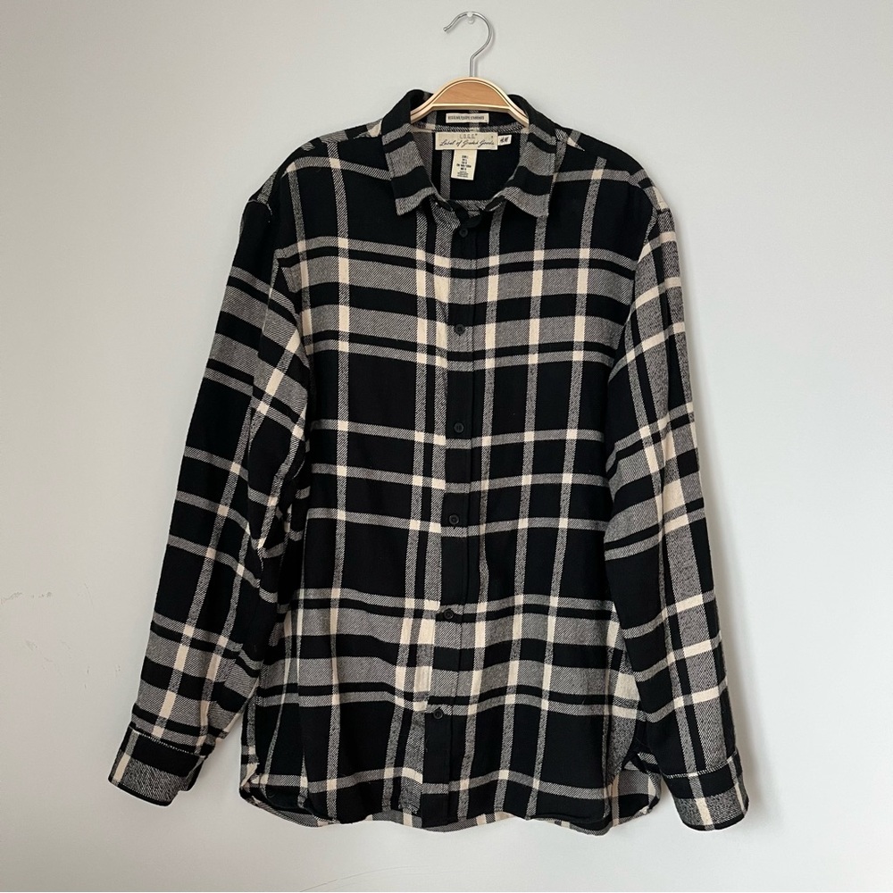 H&M LOGG Plaid Flannel Button Down Shirt